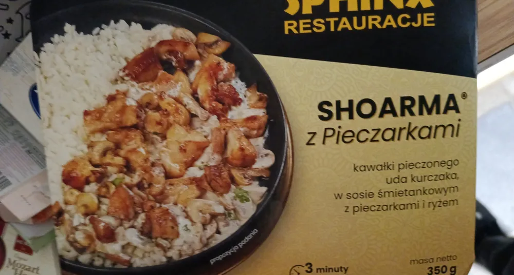 Shoarma z pieczarkami