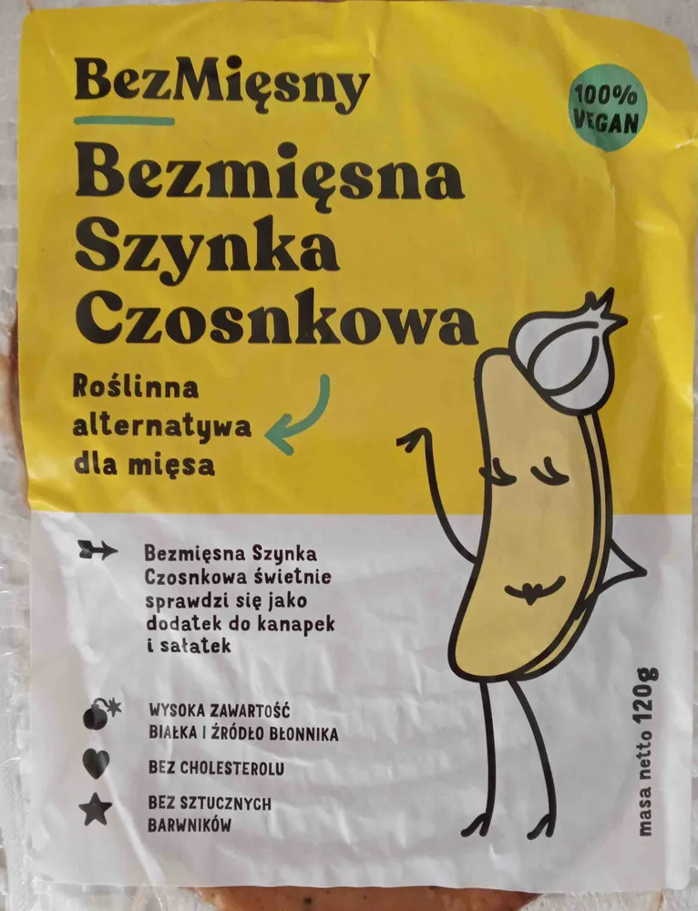 Bezmięsna szynka czosnkowa