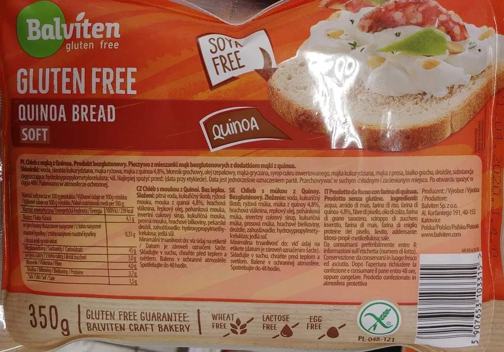 Soft Quinoa Bread