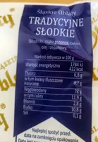 Śląskie oblaty tradycyjne słodkie