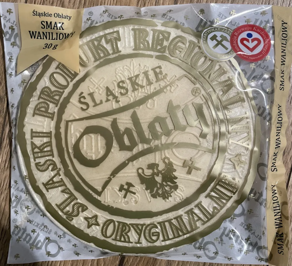 Śląskie Oblaty smak waniliowy