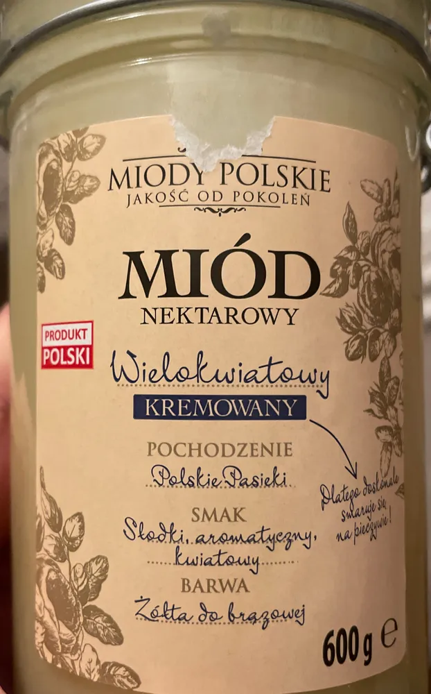 Miód nektarowy wielokwiatowy kremowany