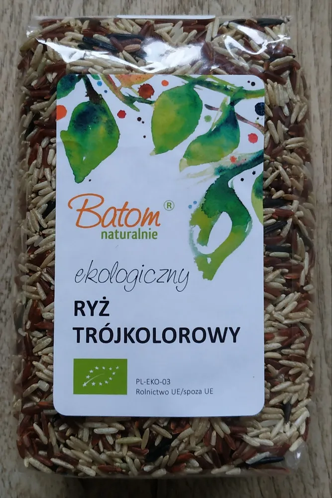 Ekologiczny ryż trójkolorowy