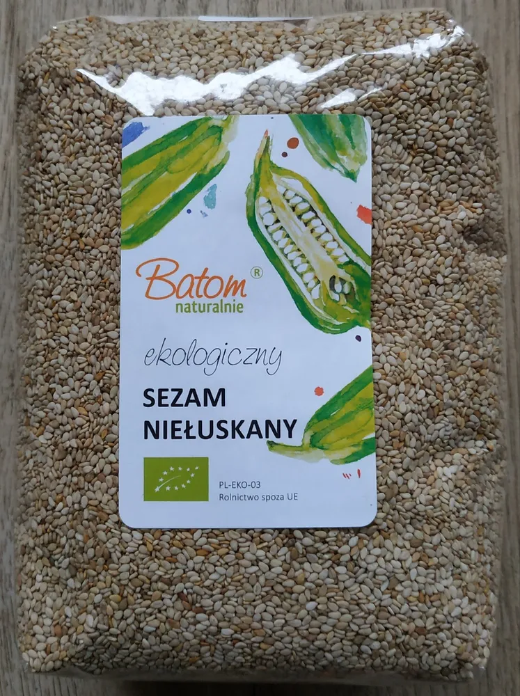 ekologiczny sezam niełuskany