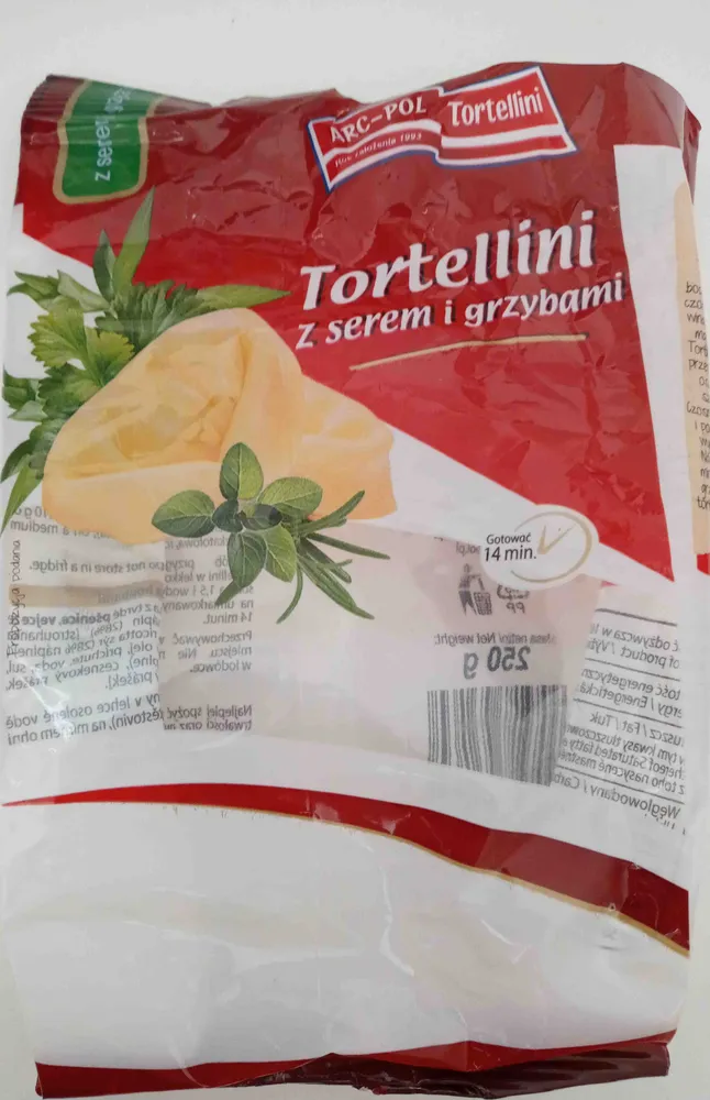 Tortellini z serem i grzybami