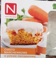 Ciasto marchewkowe w polewie marcepanowej