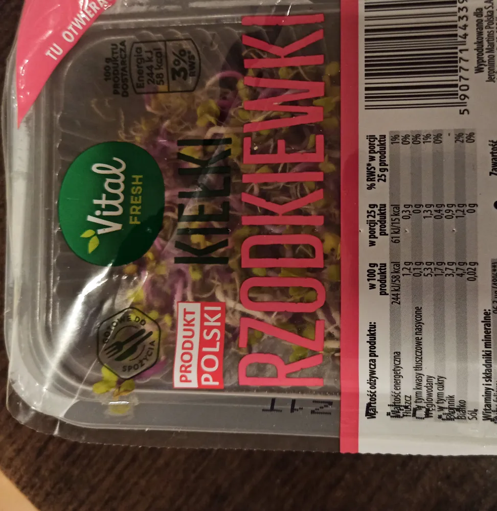 Kiełki rzodkiewki