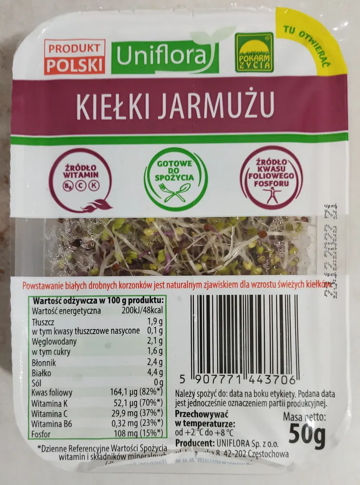 Kiełki jarmużu