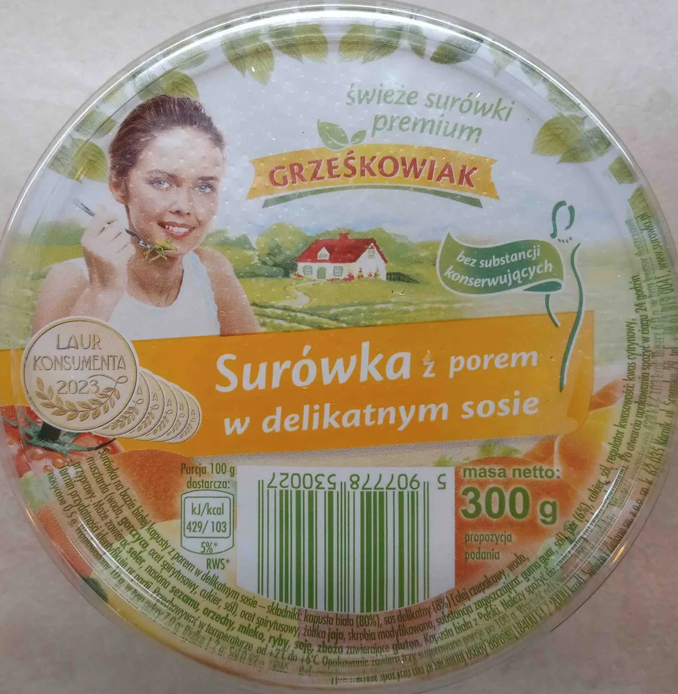 Surówka z porem w delikatnym sosie