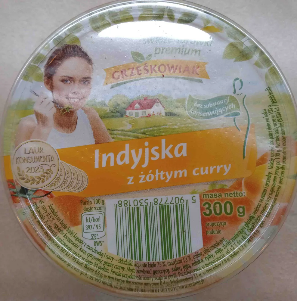 Surówka indyjska z żółtym curry