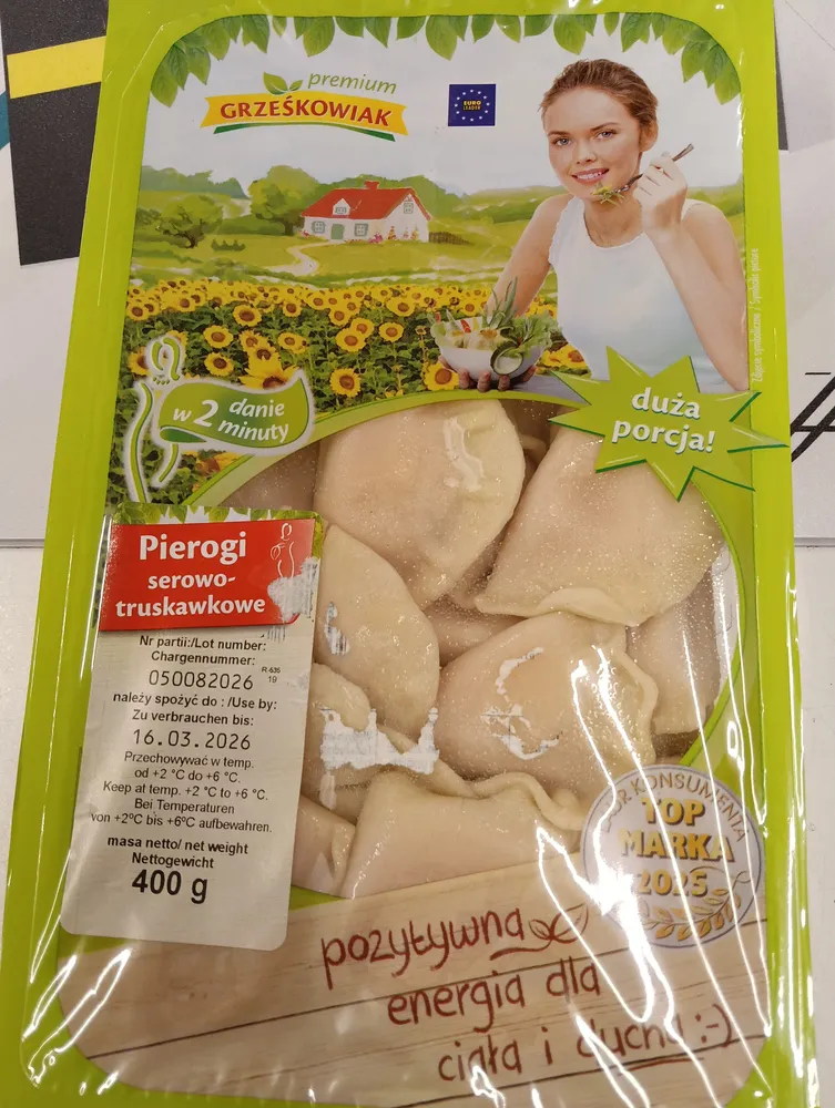 Pierogi Serowo Truskawkowe