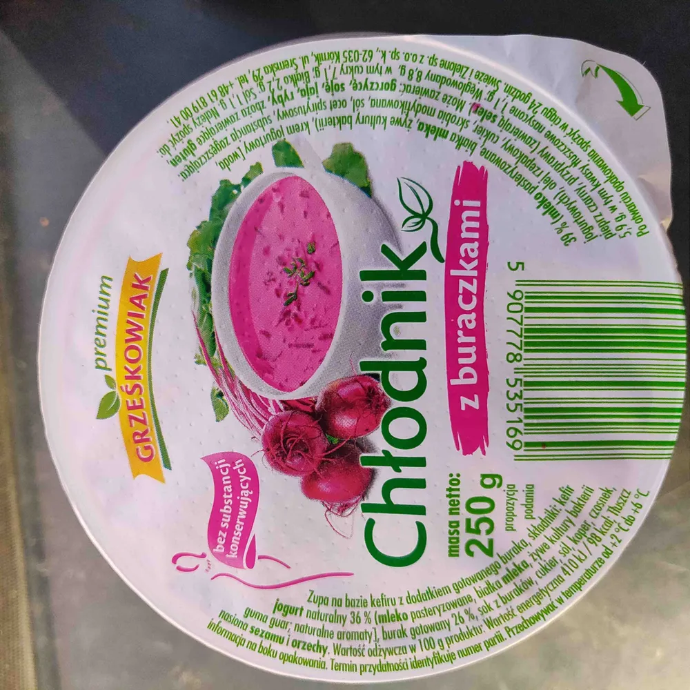 Chłodnik z buraczkami