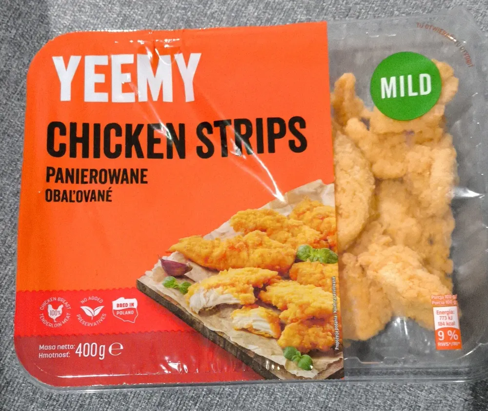 Chicken strips panierowane