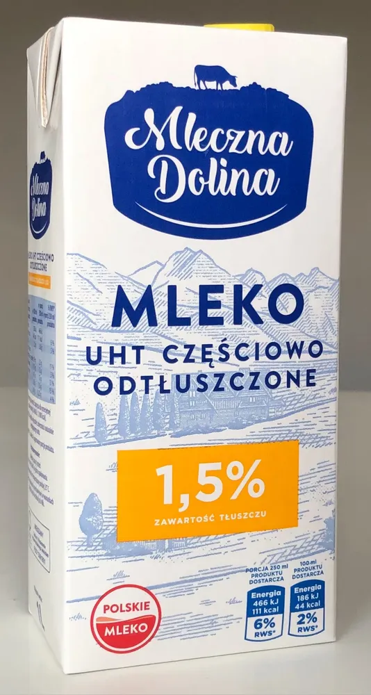 MLEKO UHT CZĘŚCIOWO ODTŁUSZCZONE 1.5%