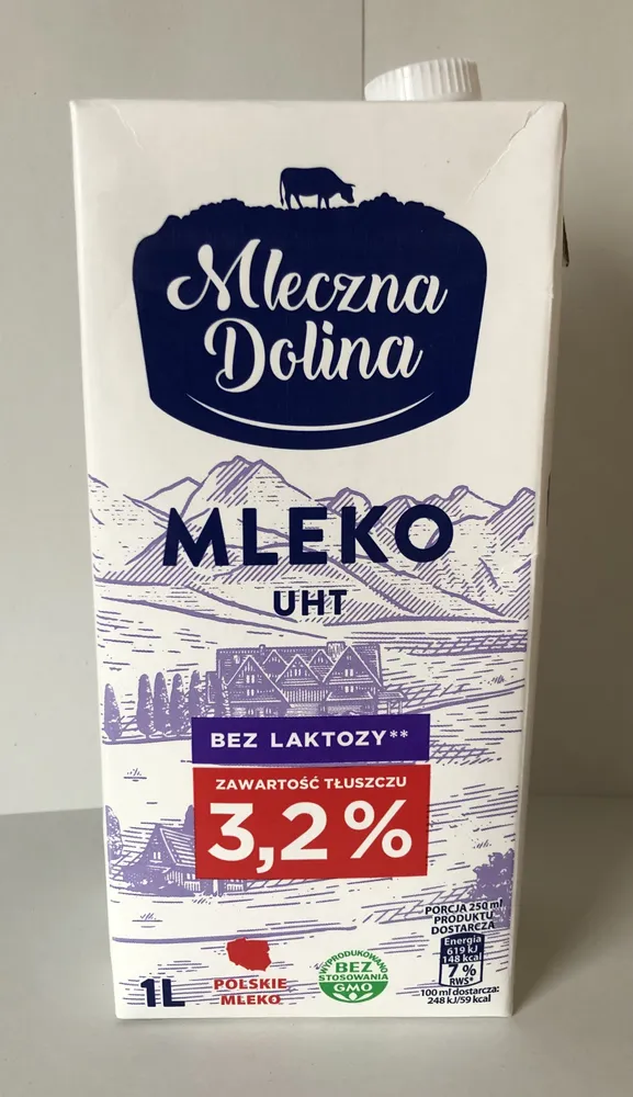 Mleko UHT bez laktozy 3,2%