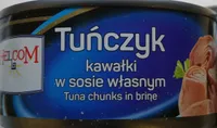 Tuńczyk kawałki w sosie własnym.