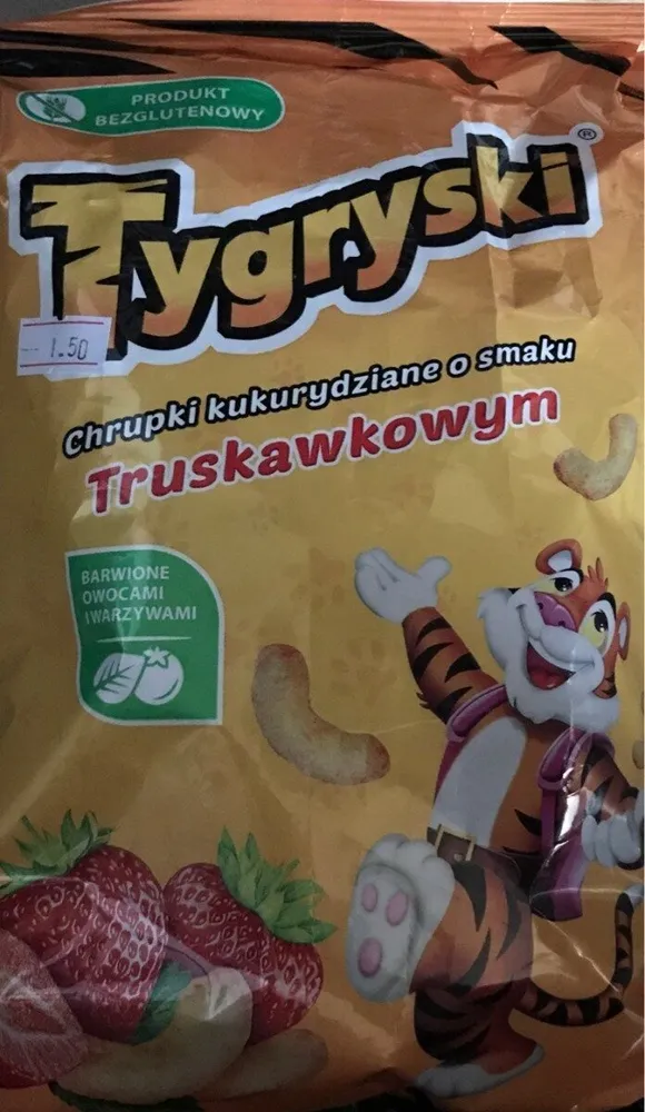 Chrupki kurkurydziane o smaku truskawkowym