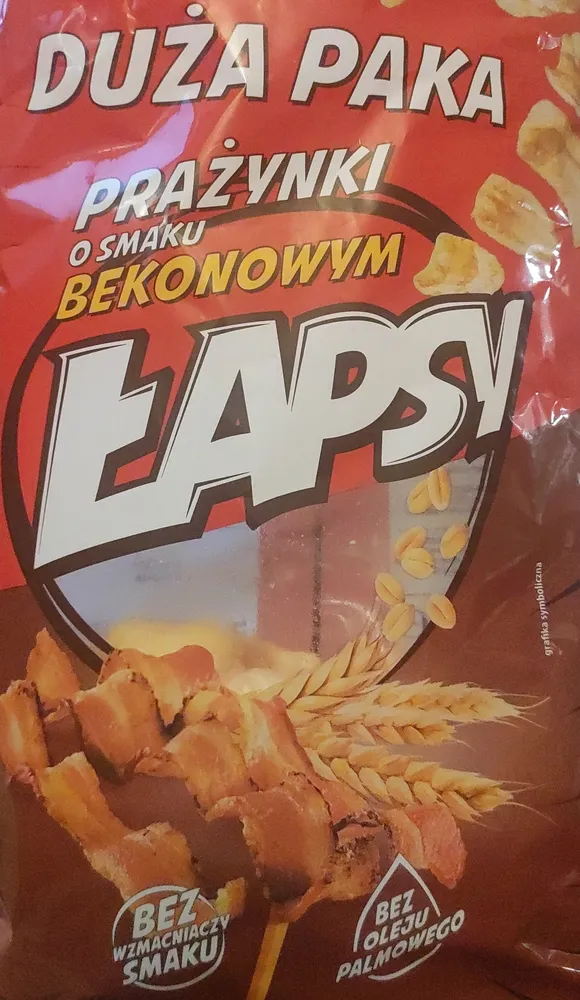 Prażynki o smaku bekonowym