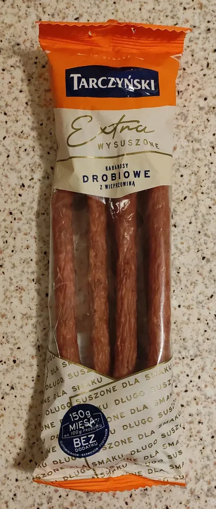Poultry sausages with extra pork