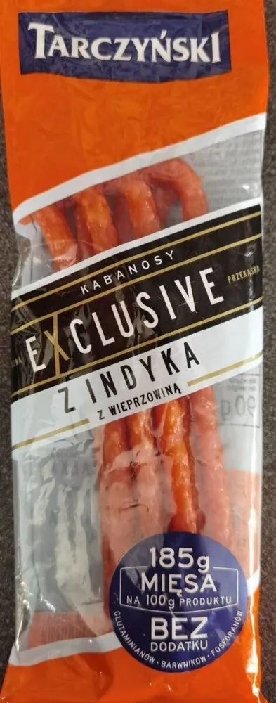 Kabanosy Exclusive z indyka z wieprzowiną