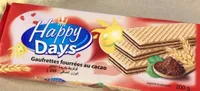 Gaufrettes fourrées au cacao
