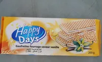Gaufrettes Fourrees a La Vanille 200GR