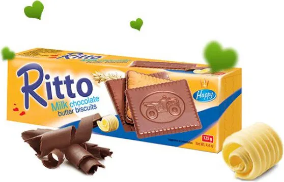 Ritto SMøR Småkager M. Lys Chokolade, 125G