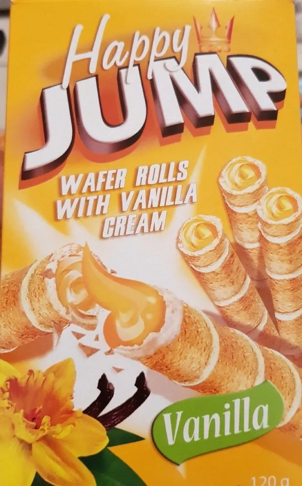 Waffer rolls with vanilla