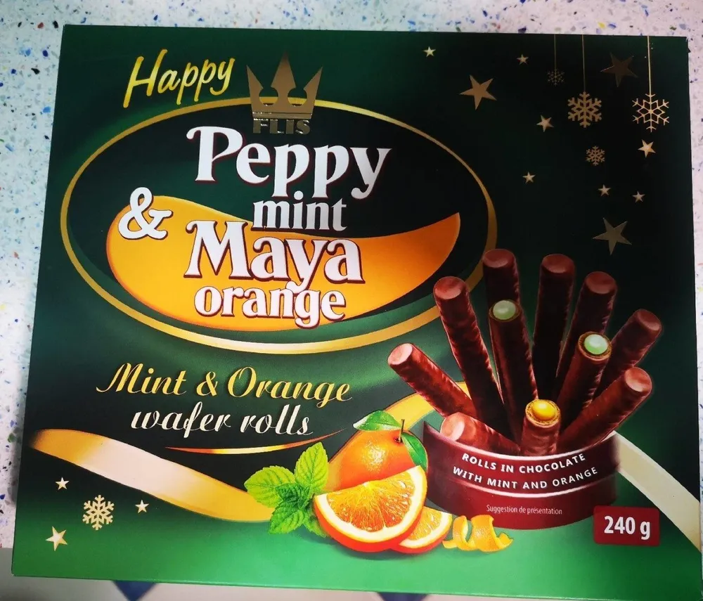 Peppy mint & Maya orange