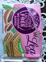 Wafle z kremem kakaowym