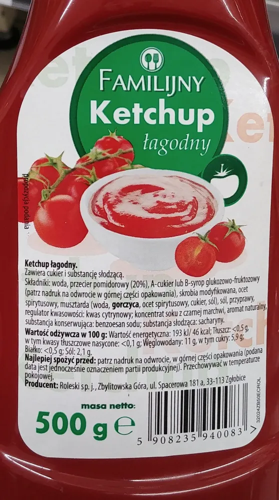 Ketchup łagodny