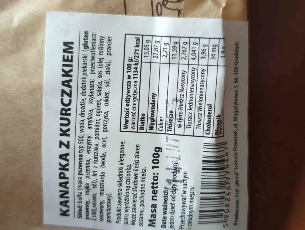 Kanapka z Kurczakiem