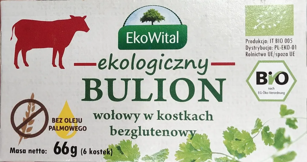 Bulion ekologiczny, wołowy w kostkach