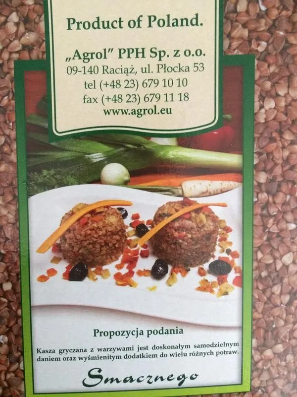 Kasza gryczana z warzywami
