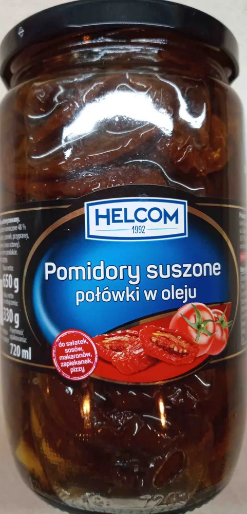 Pomidory suszone połówki w oleju