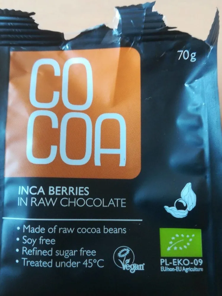 Baies inca au chocolat cru