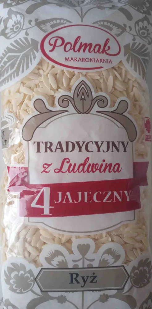 Makaron 4-jajeczny tradycyjny z Ludwina ryż
