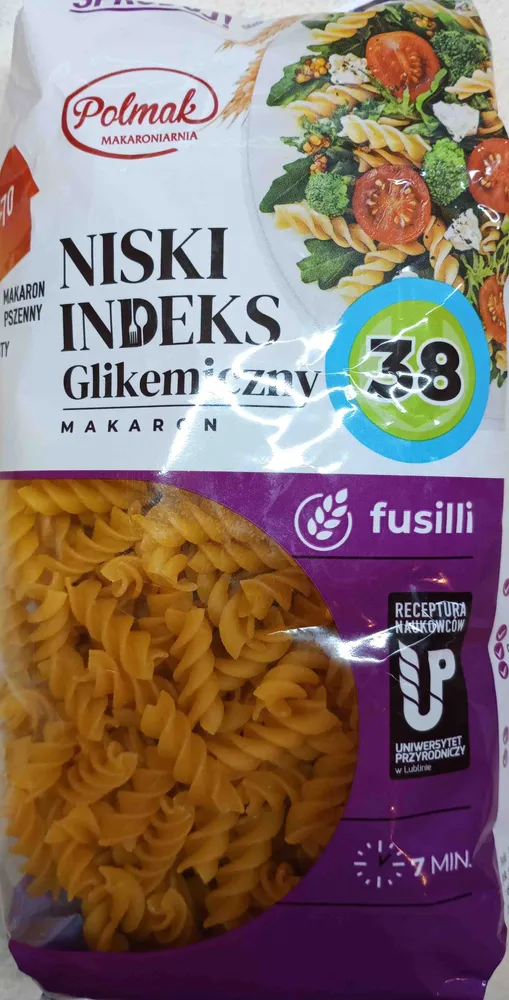 Makaron fusilli niski indeks glikemiczny