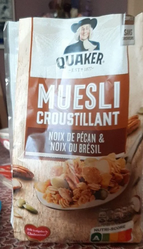 Muesli croustillant noix de pécan et noix du Brésil