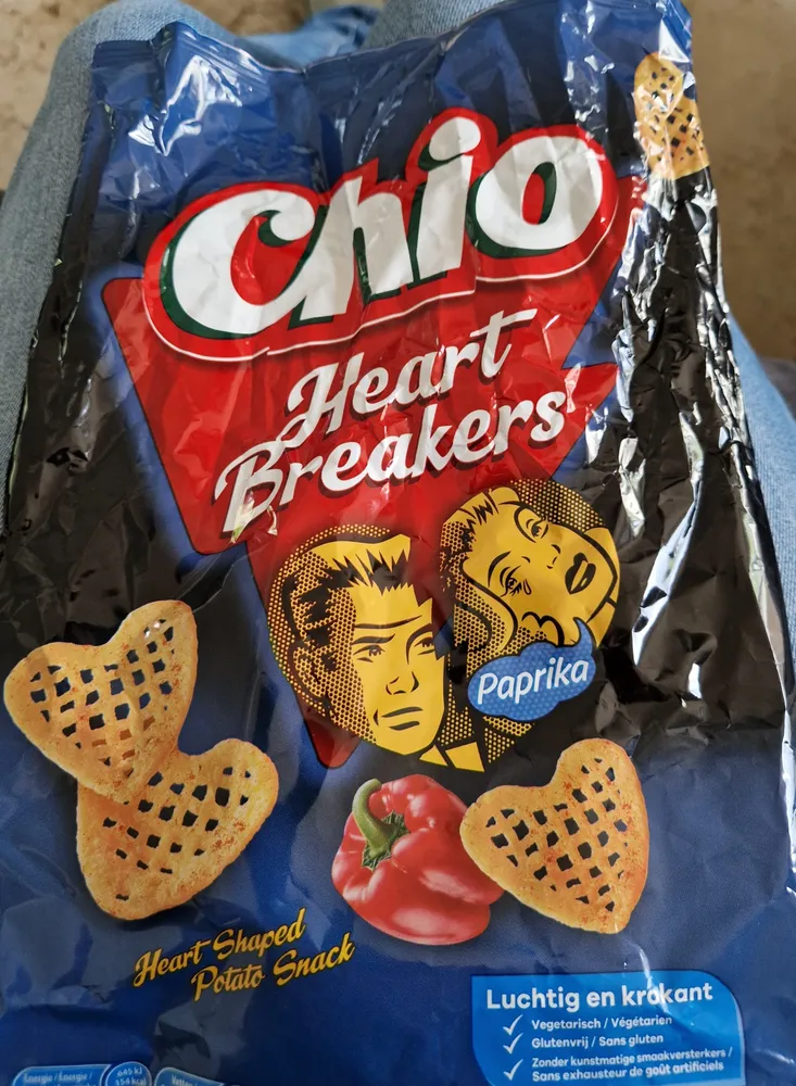 Heart-Shaped Potato Snack Paprika