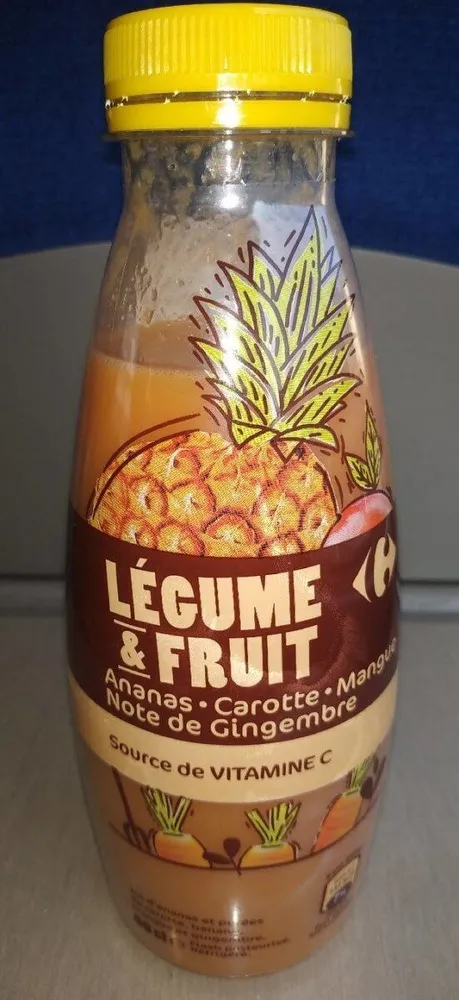Légume et fruit - Ananas Carotte Mangue Note de Gingembre