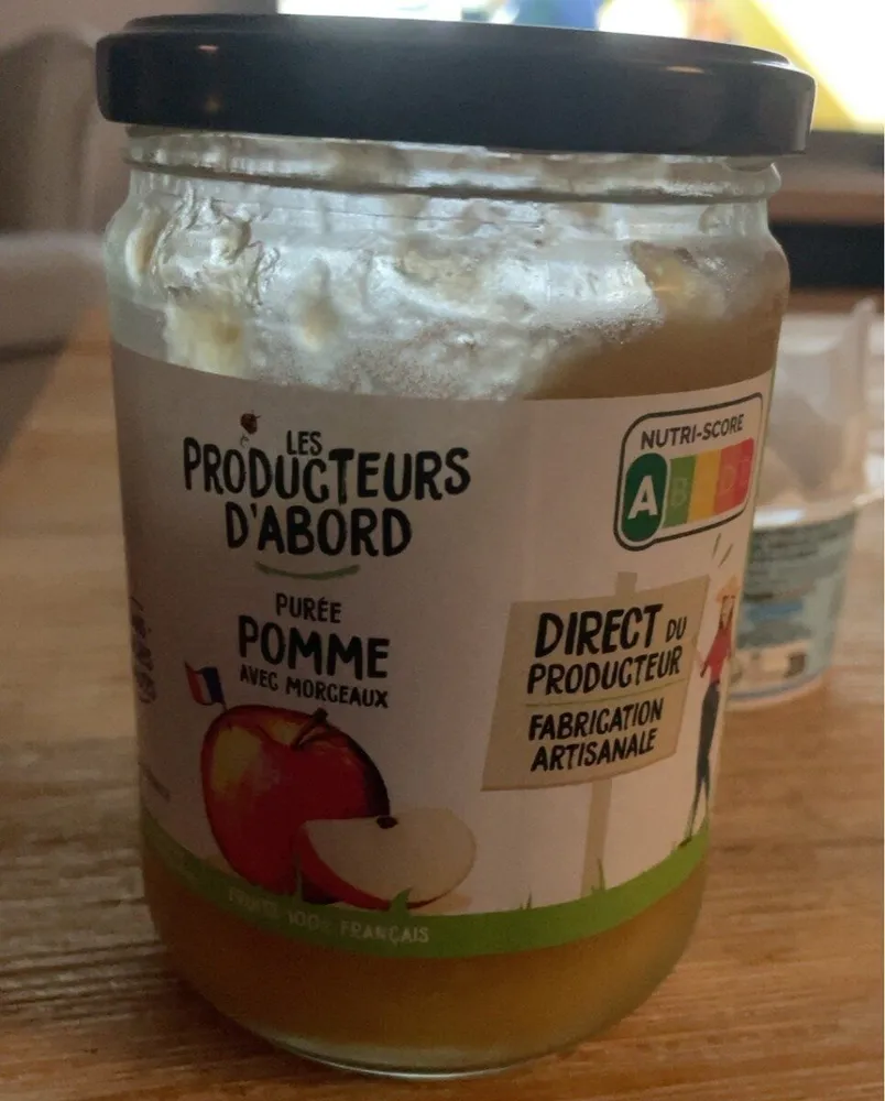 Puree pomme avec morceaux