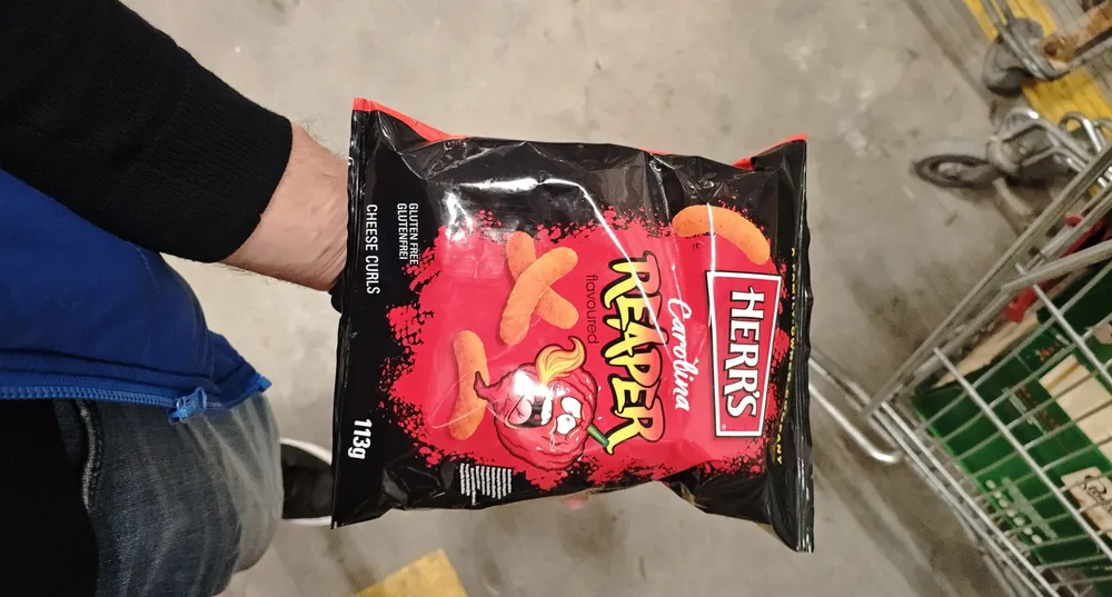 Carolina Reaper Cheese Curls