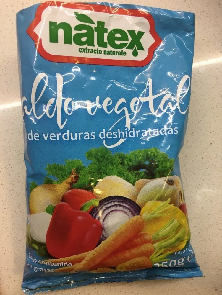 Caldo vegetal de verduras deshidratadas