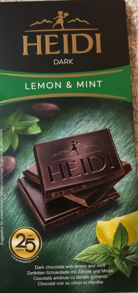 Dark Chocolate lemon & mint