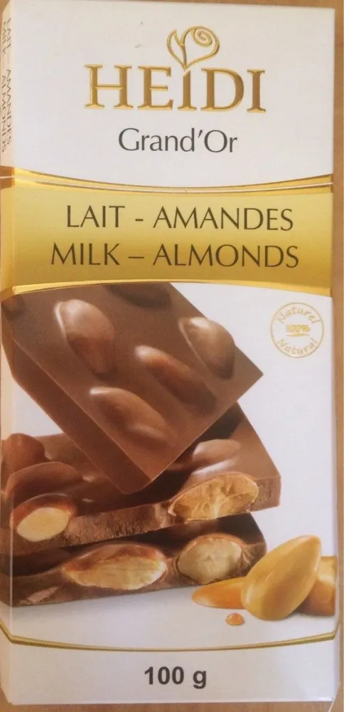 Chocolat lait- amandes