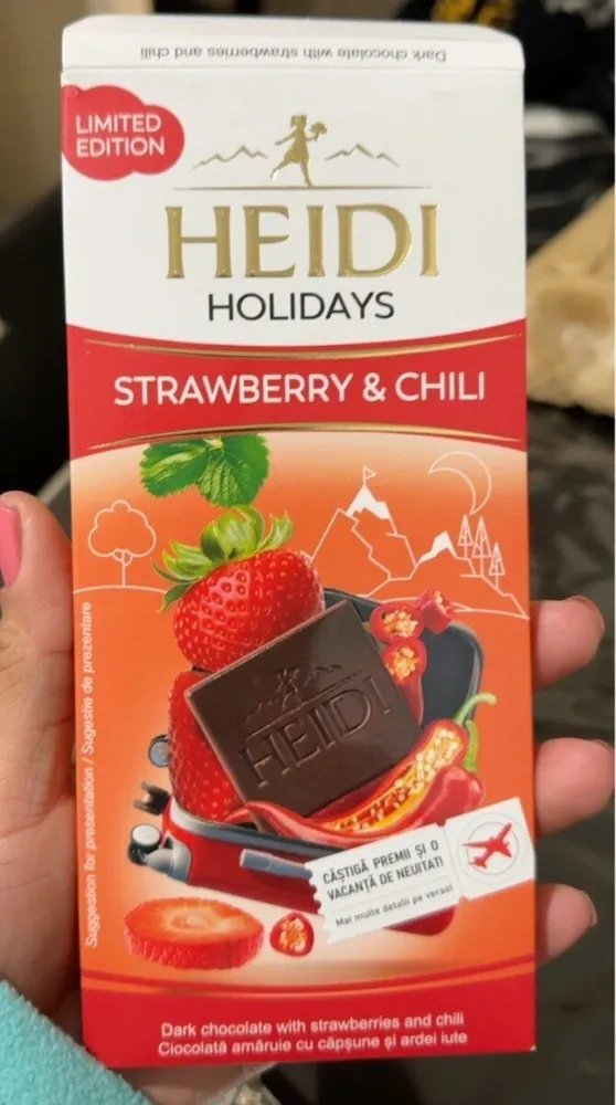 Strawberry & chili dark chocolate