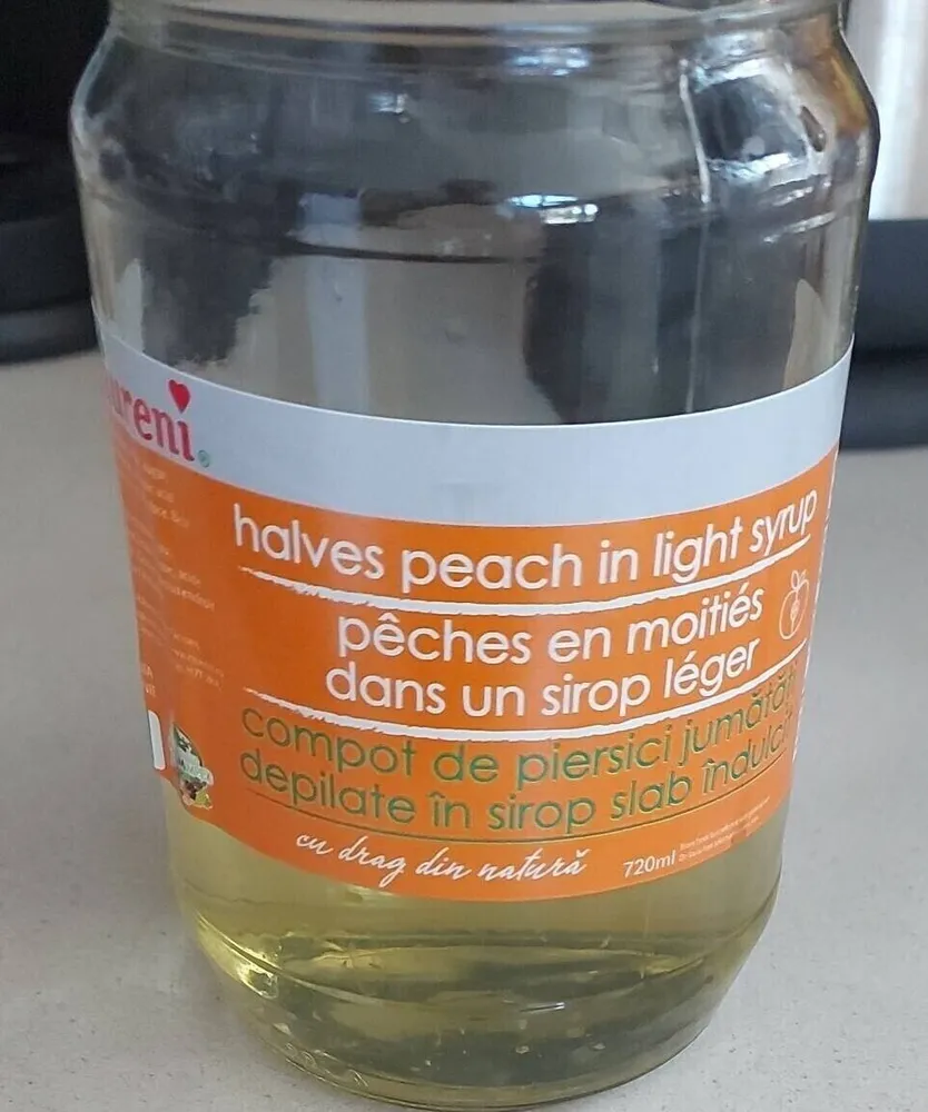 Pêches en sirop