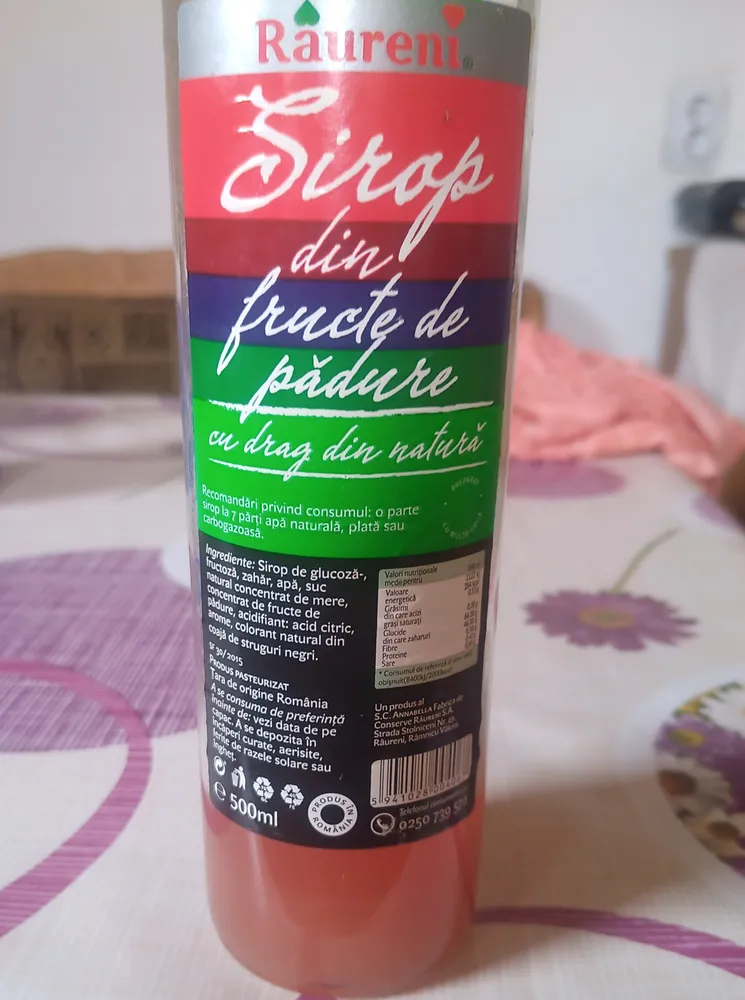 Sirop din fructe de pădure