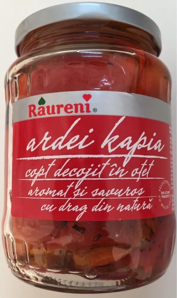 Roasted peeped kapia peppers